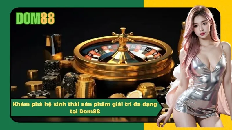 Khám phá hệ sinh thái sản phẩm giải trí đa dạng tại Dom88